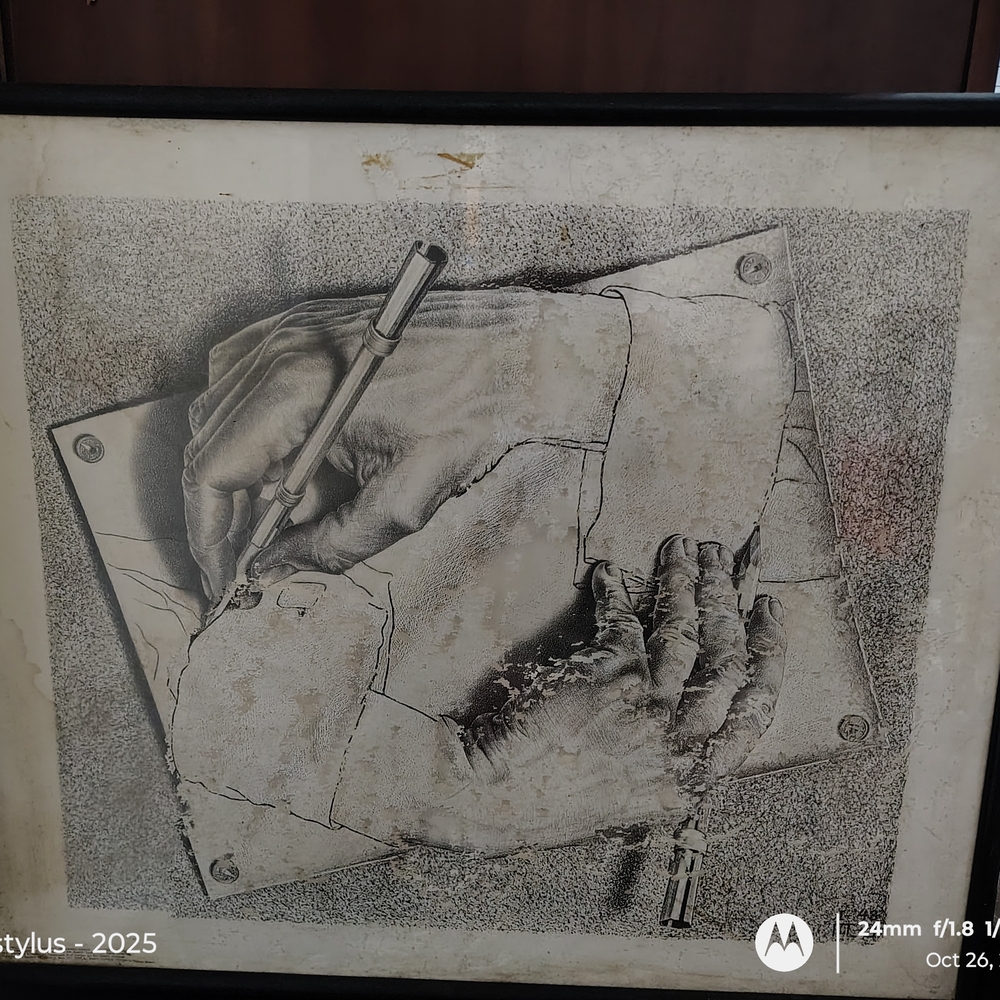 Drawing Hands By M.C. Escher 1948 (Rare)